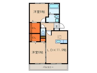 間取図 ボヌール　リアン