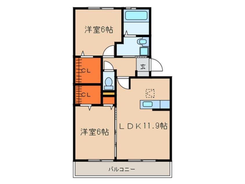 間取図 ボヌール　リアン