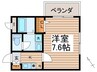 プティリヴィエール 1Kの間取り
