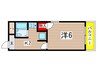 ハートイン広路 1Kの間取り