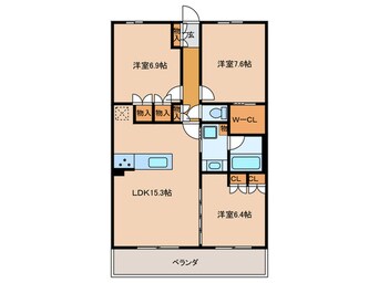 間取図 Residence d‘東山