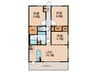 Residence d‘東山 3LDKの間取り