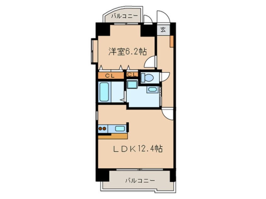 間取図 セントラルコ－ト千代田