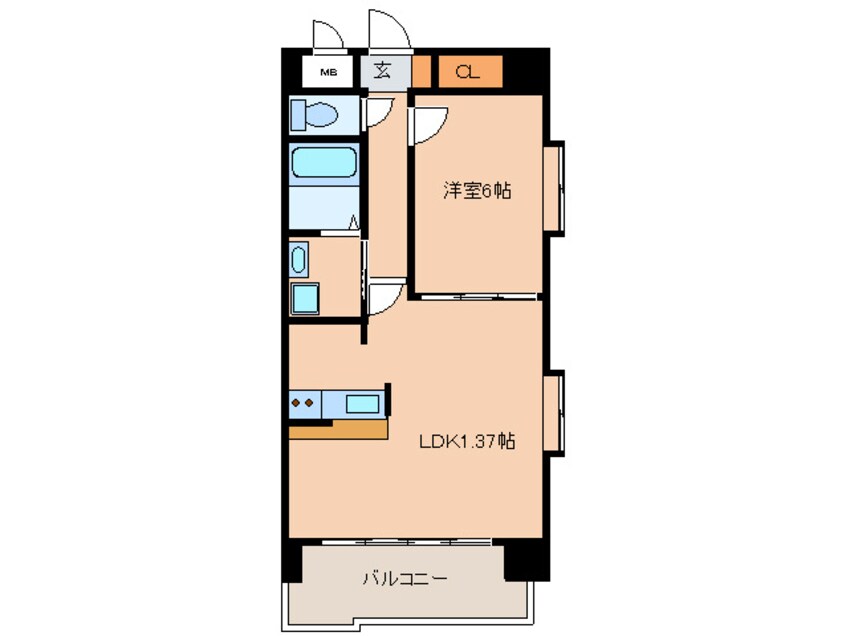 間取図 セントラルコ－ト千代田