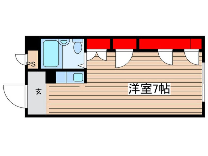 間取図 セザ－ル新栄（403）