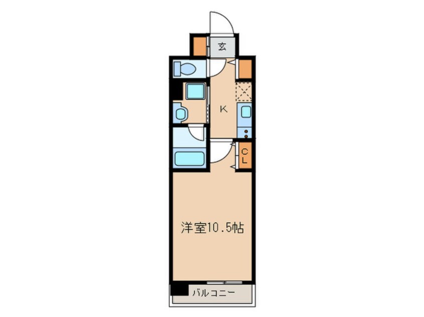 間取図 レジデンシア尾頭橋駅前