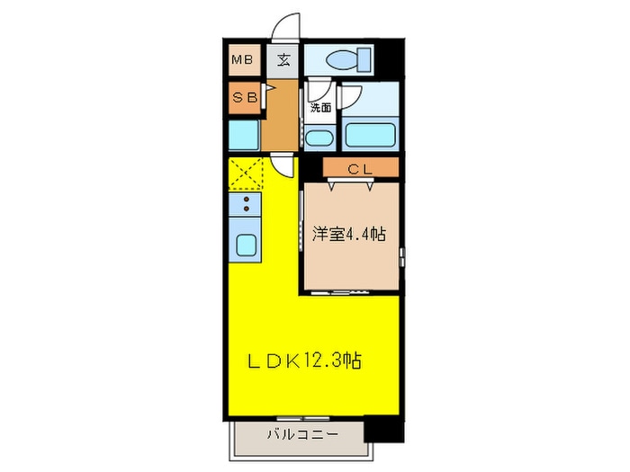 間取り図 レジデンシア尾頭橋駅前