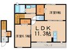 リトルホリデ－ 2LDKの間取り