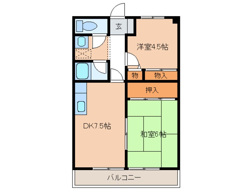 間取図 ウィンピア北方