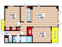 シティーライフ植田の間取図