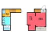 ＺＥＮ千年 1Kの間取り