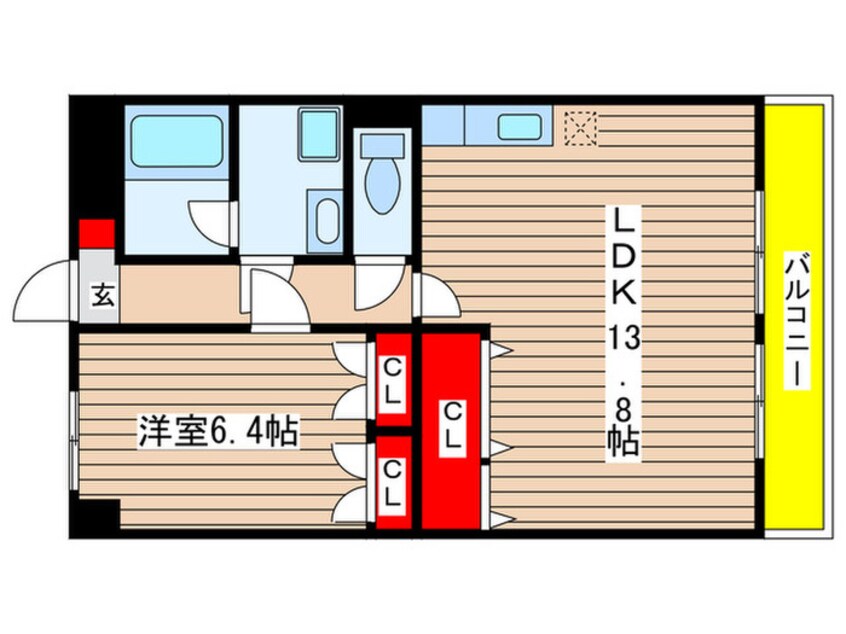 間取図 ハピネス植田南