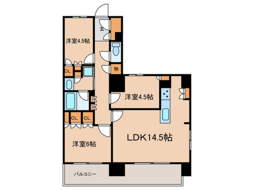 間取図 ＧＲＡＮＰＡＳＥＯ丸の内