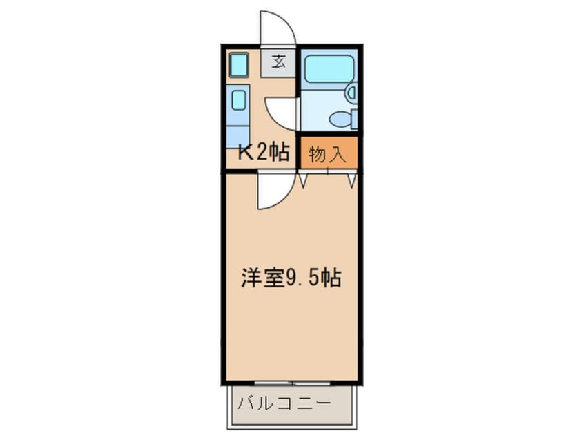 間取図 ルビ－ハイツ大森