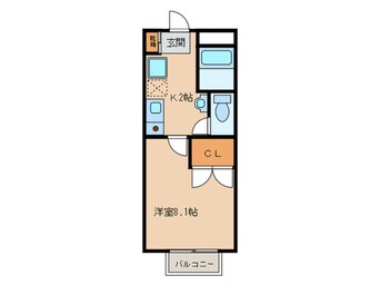 間取図 宇緒夢弐番館