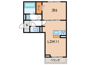 間取図 仮)GRAND　D-ROOM豊田久保