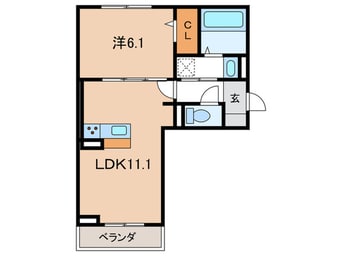 間取図 仮)GRAND　D-ROOM豊田久保
