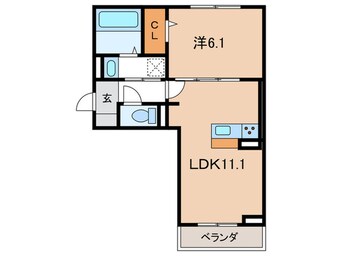 間取図 仮)GRAND　D-ROOM豊田久保