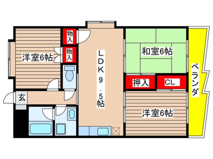 間取図 サンテラス　タカギ