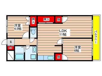 間取図 サンテラス　タカギ