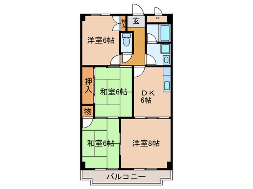 間取図 サンパ－ク上新