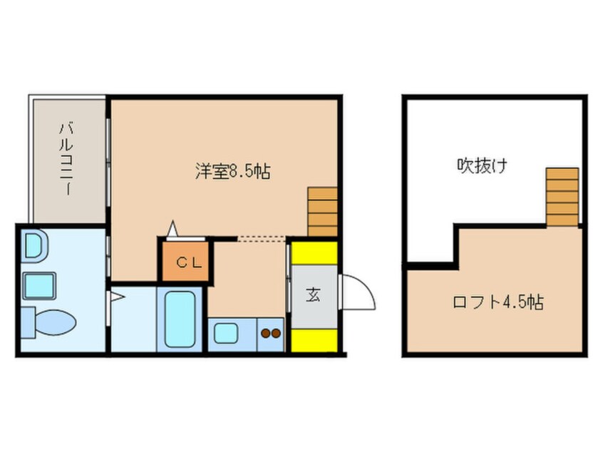 間取図 Jeunesse堀越