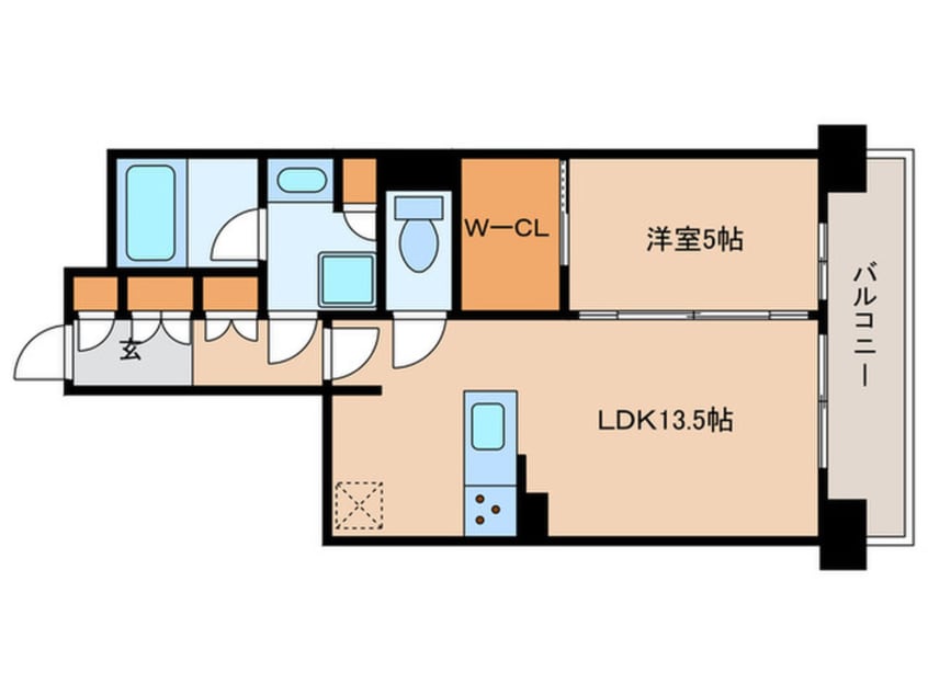 間取図 ｵｰﾊﾟｽﾚｼﾞﾃﾞﾝｽ名古屋ｽﾃｰｼｮﾝ(1503)