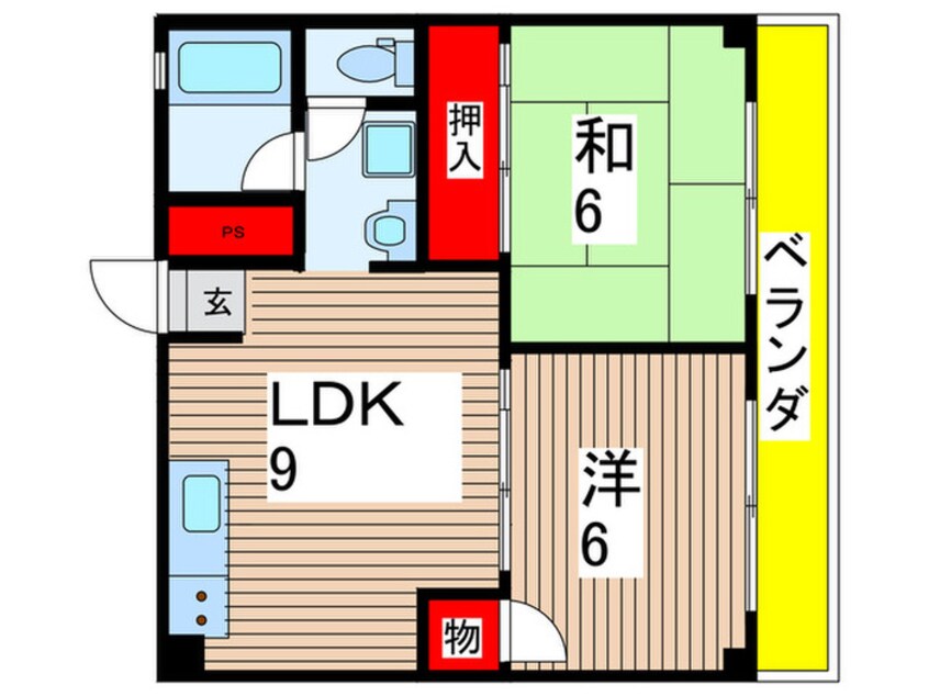 間取図 サンハイツ白羽根