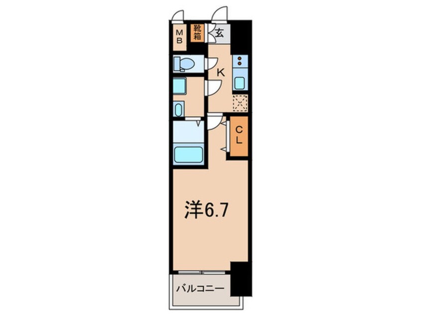 間取図 S-RESIDENCE茶屋ヶ坂