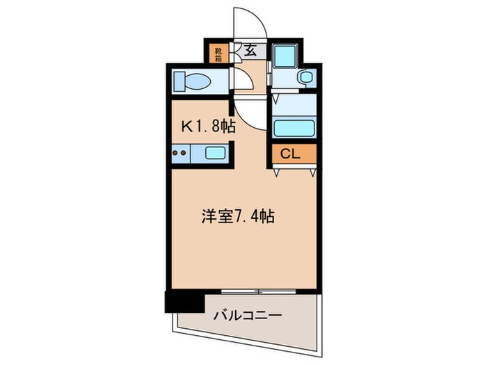 間取り図 ﾌﾟﾚｻﾝｽ新栄ﾘﾐｯｸｽ(801)
