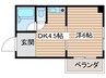 第２田口ビル 1DKの間取り