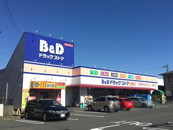 B＆D(ドラッグストア)まで220m プルメリア