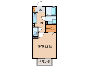 間取図 マノワ－ルＥ・Ｙ