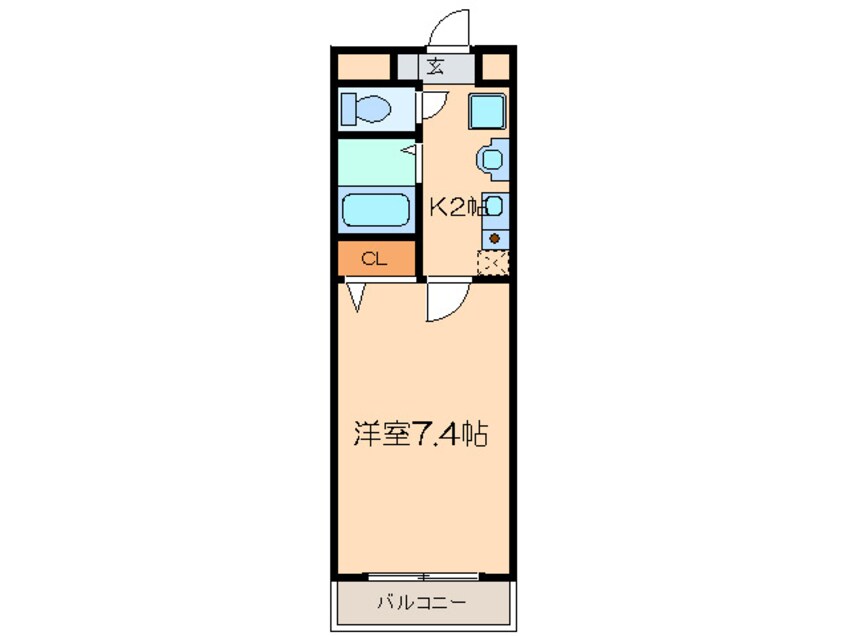 間取図 サンパティ－ク松原