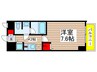 カレント新栄 1Kの間取り