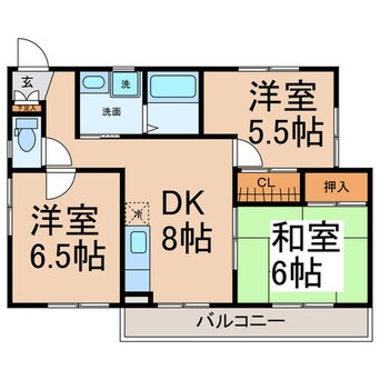 間取図 メゾンプチシャトー東の川