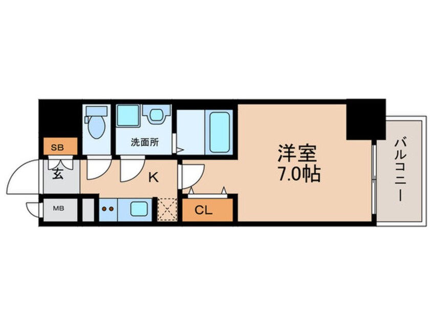 間取図 S-RESIDENCE鶴舞駅前