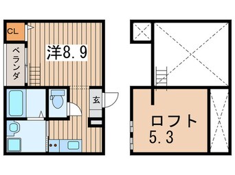 間取図 Loup　de Mer　堀田