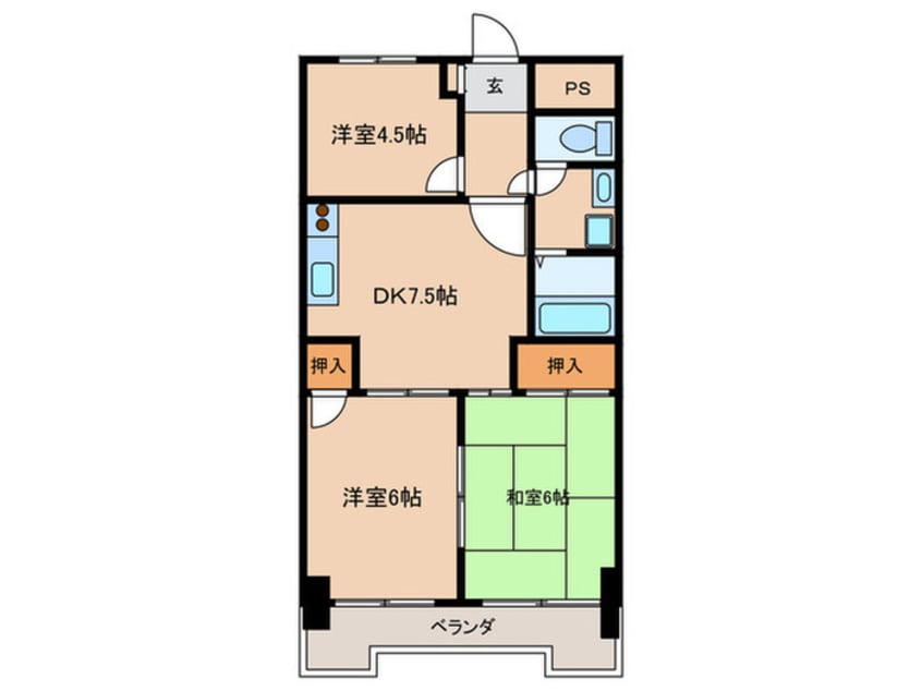 間取図 小坂プリンシア