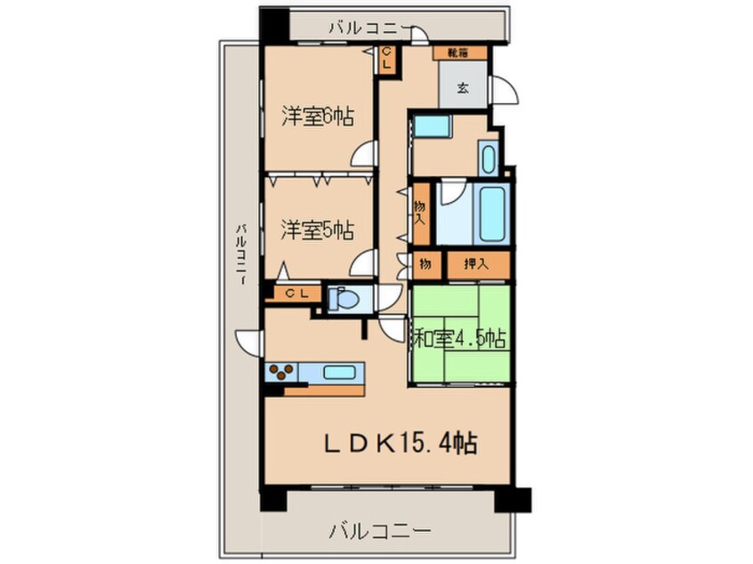 間取図 Ｗｉｌｌ　Ｄｏ黒川