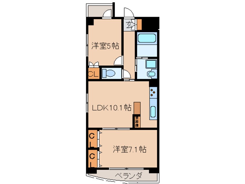 間取図 プレミア マルシェ白壁