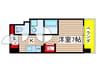 レジデンス東別院スクエア 1Kの間取り