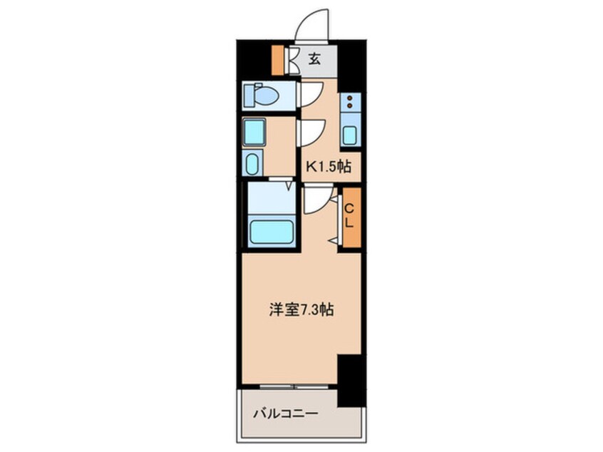 間取図 S-RESIDENCE池下駅前
