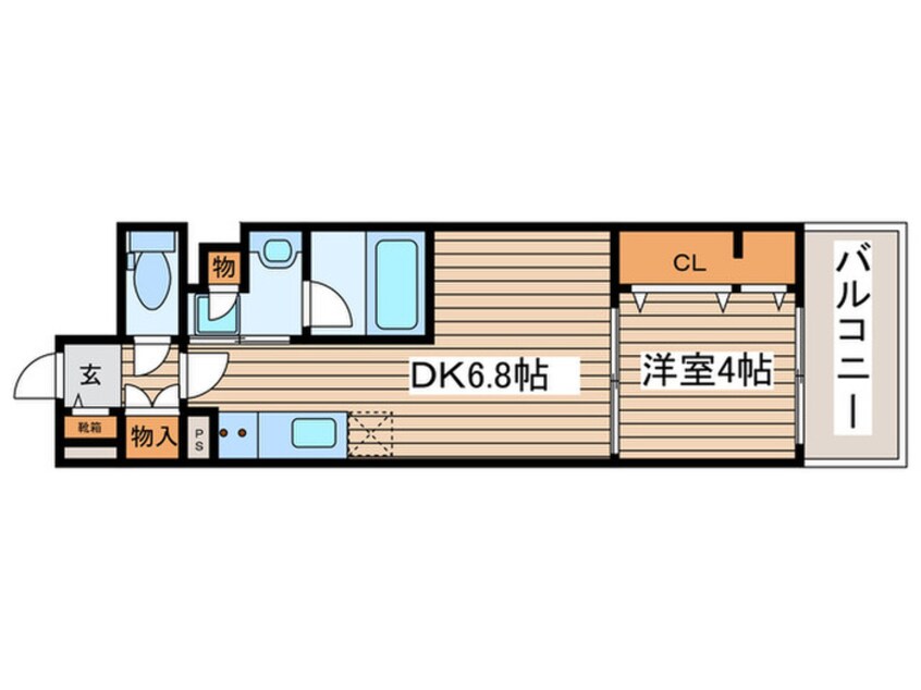 間取図 プレサンスロジェ　金山駅前