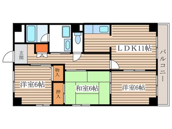 間取図 ラポール中江