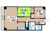 ラポール中江 2LDKの間取り