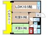 荘苑南久屋（602） 2LDKの間取り