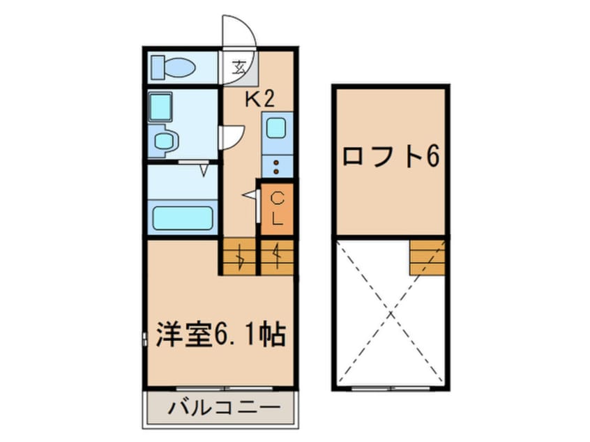 間取図 Ｋ－Ｆｌａｔ