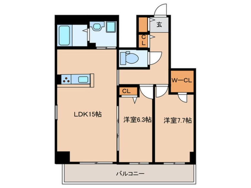 間取図 仮)Ceres中村公園前