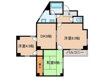 間取図 キャッスル上小田井